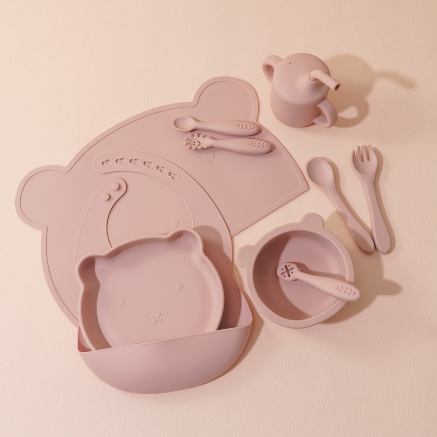 8PCS Silicone Baby Feeding Set - Baby Food Jars With Lids recension och pris