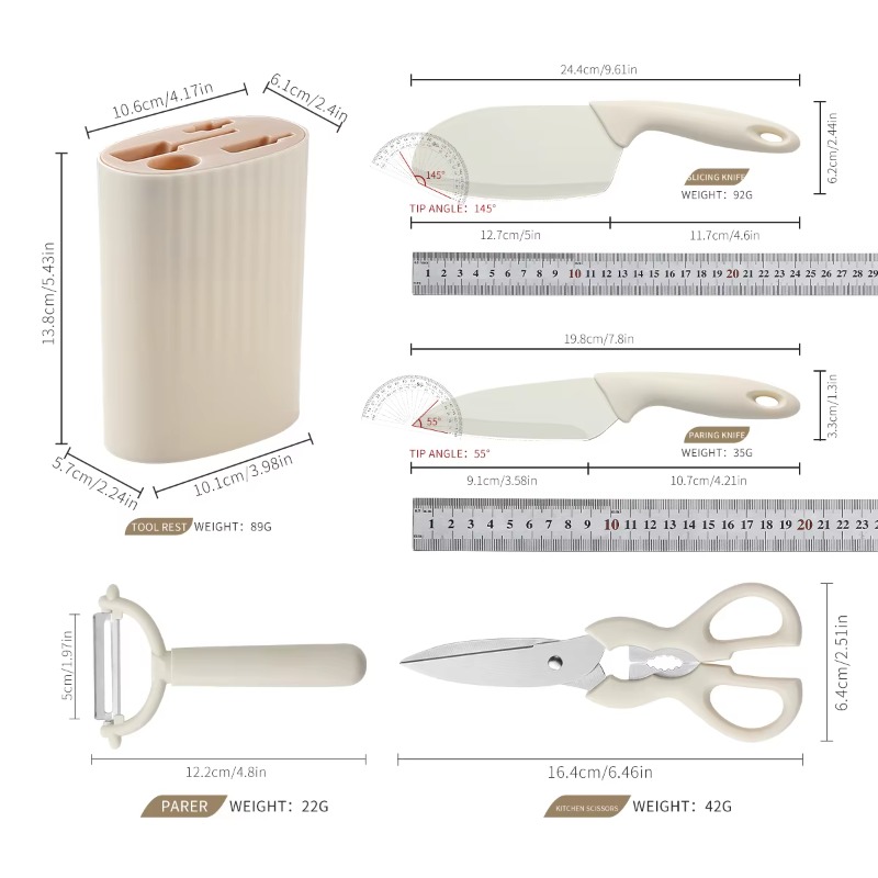 5-piece Kitchen small tool hou - Baby Food Scissors recension och pris