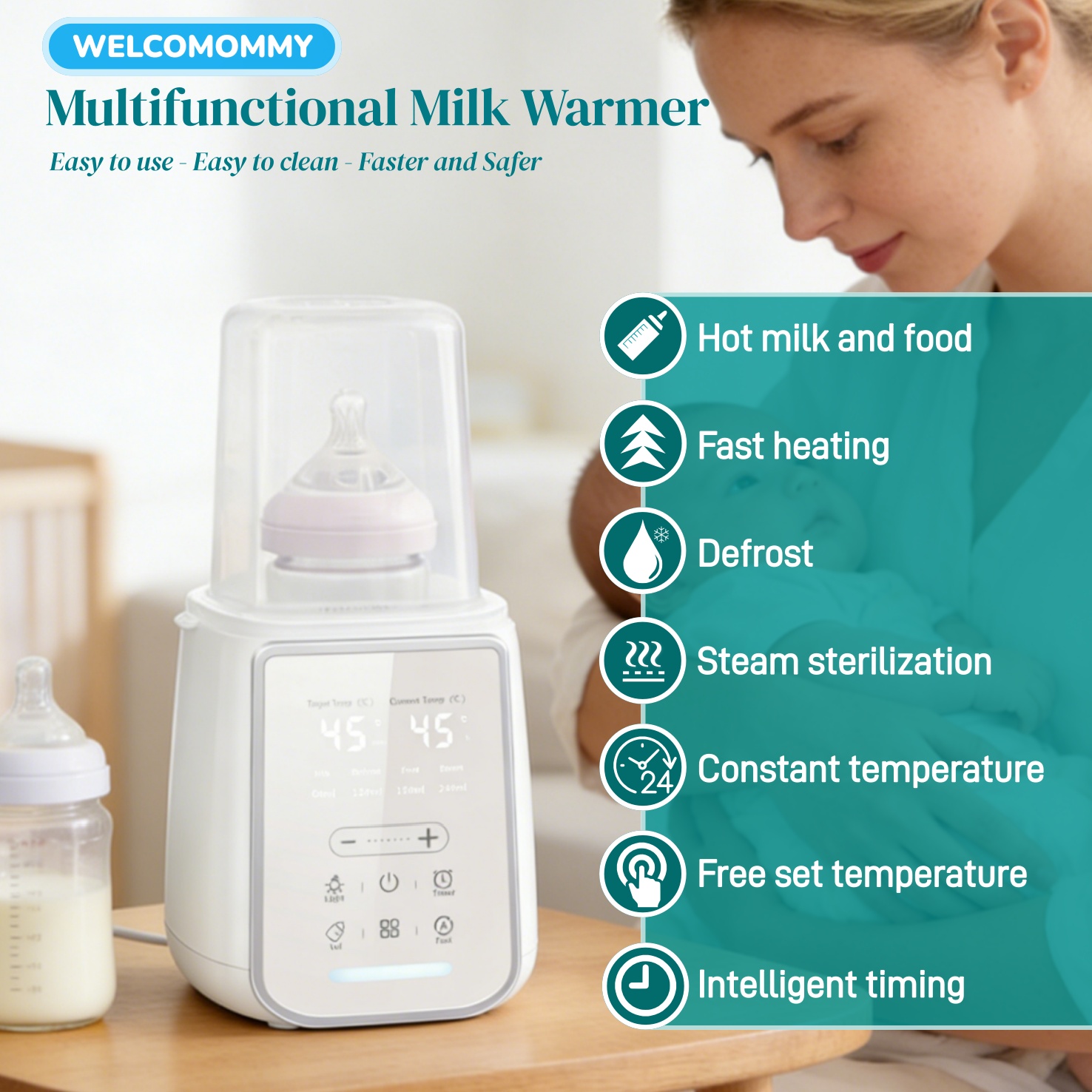 8In1 Baby Bottle Breast Milk W - Baby Food Warmer recension och pris