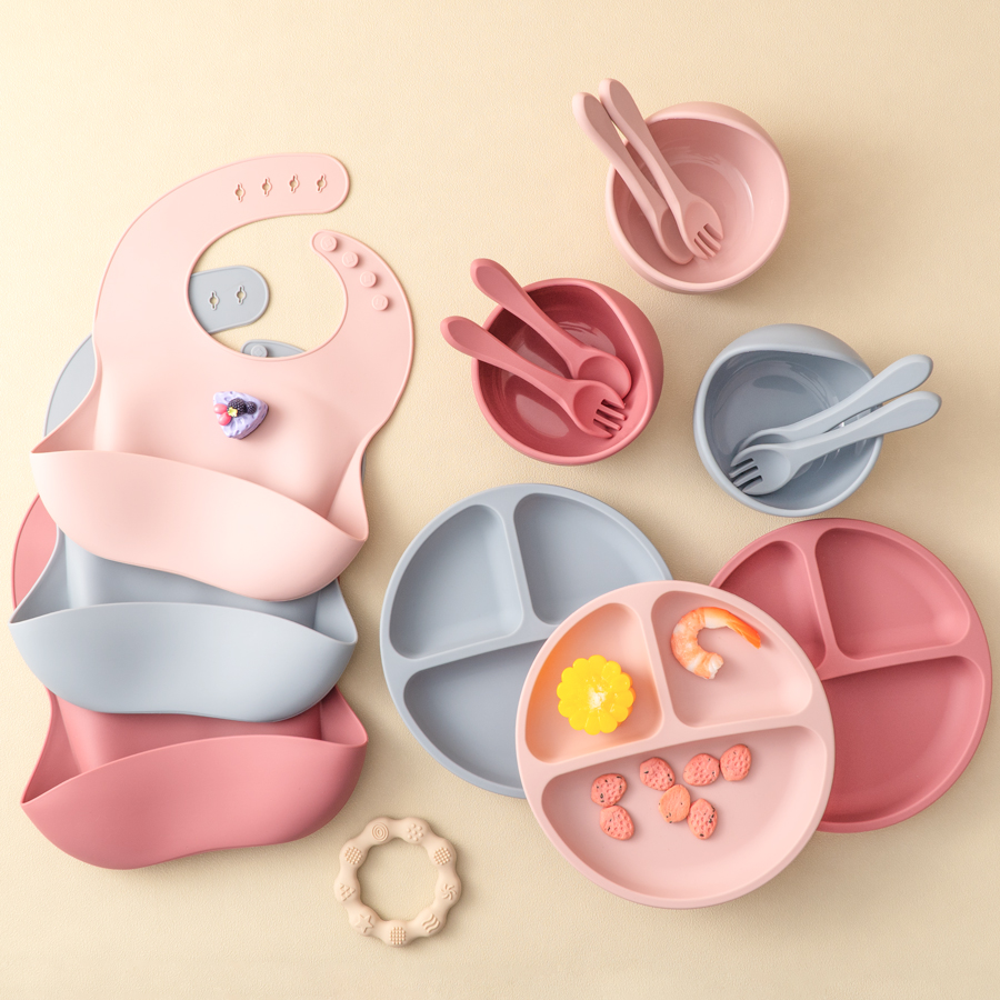 5Pcs Baby Silicone Feeding Set - Baby Food Menu recension och pris