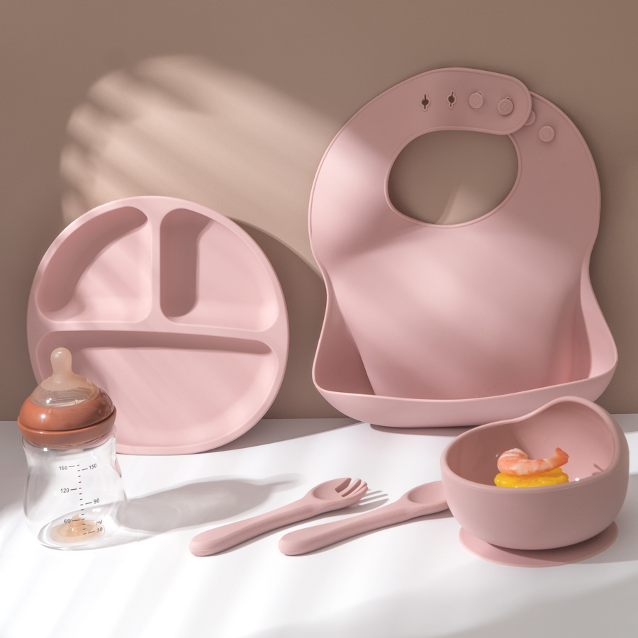5Pcs Baby Silicone Feeding Set - Baby Food Menu recension och pris