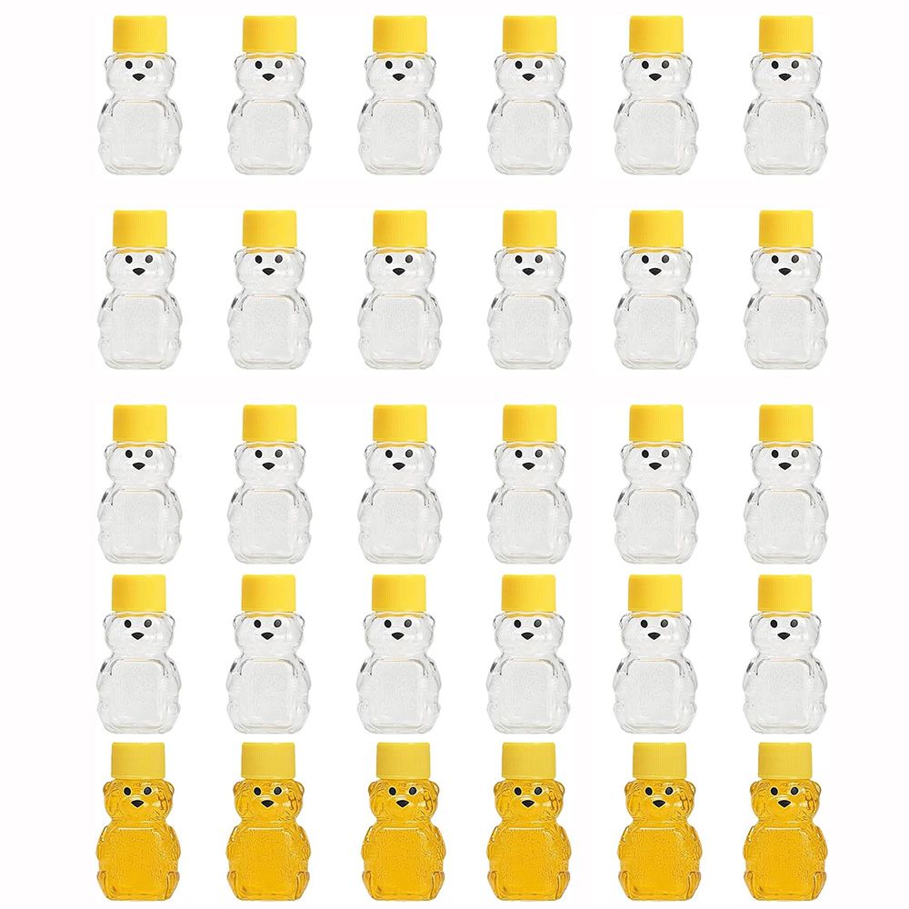 24 PCS 2 oz Plastic Honey Bear - Baby Food Jars With Lids recension och pris