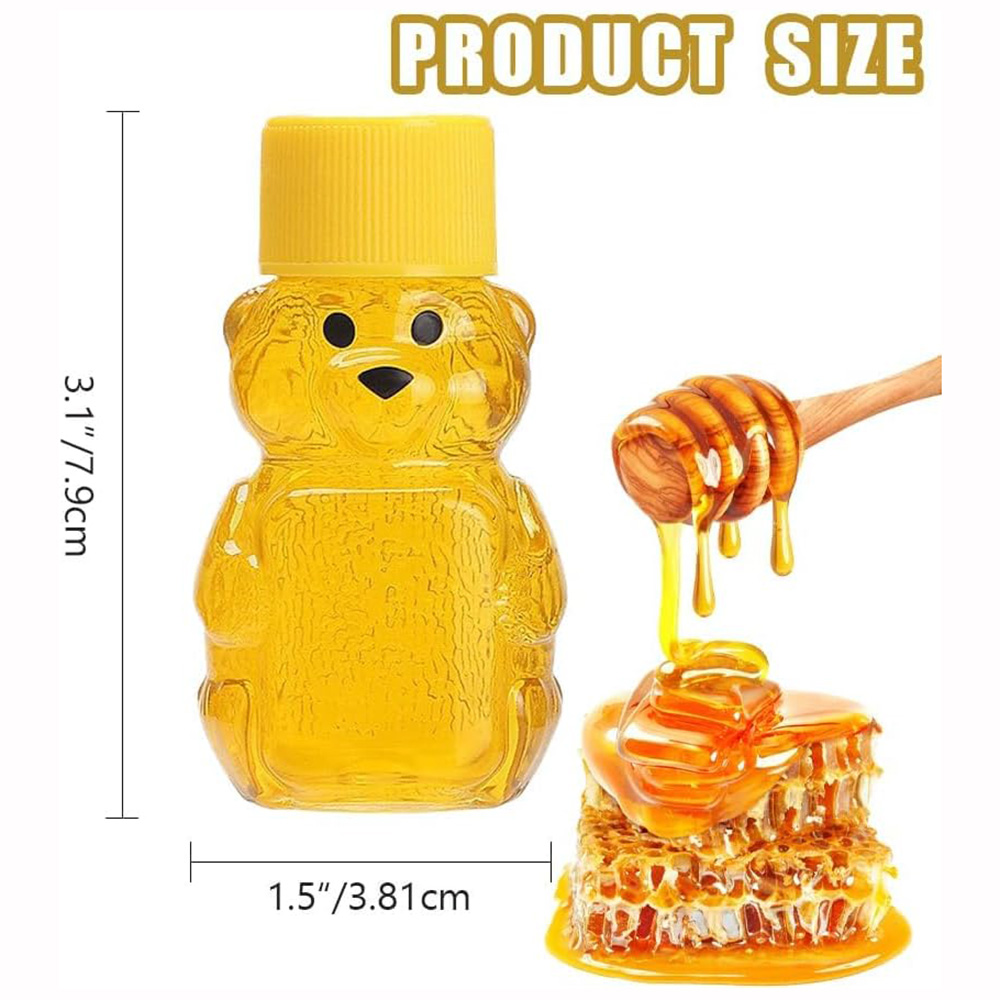 24 PCS 2 oz Plastic Honey Bear - Baby Food Jars With Lids recension och pris