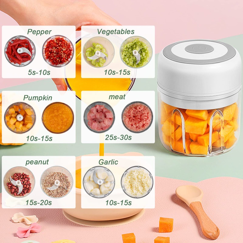 250ML Electric Garlic Grinder  - Baby Food Vegetables recension och pris