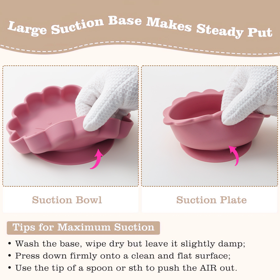 7PCS Baby Silicone Tableware S - Baby Food Menu recension och pris