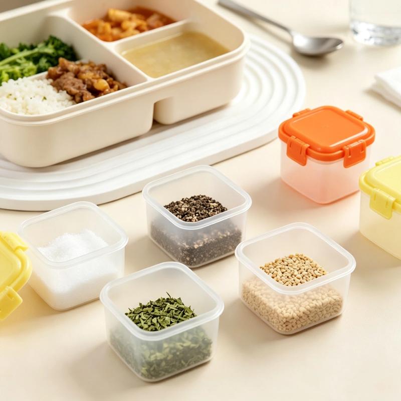 4Pcs Stackable PP Mini Food Ja - Baby Food Jars With Lids recension och pris