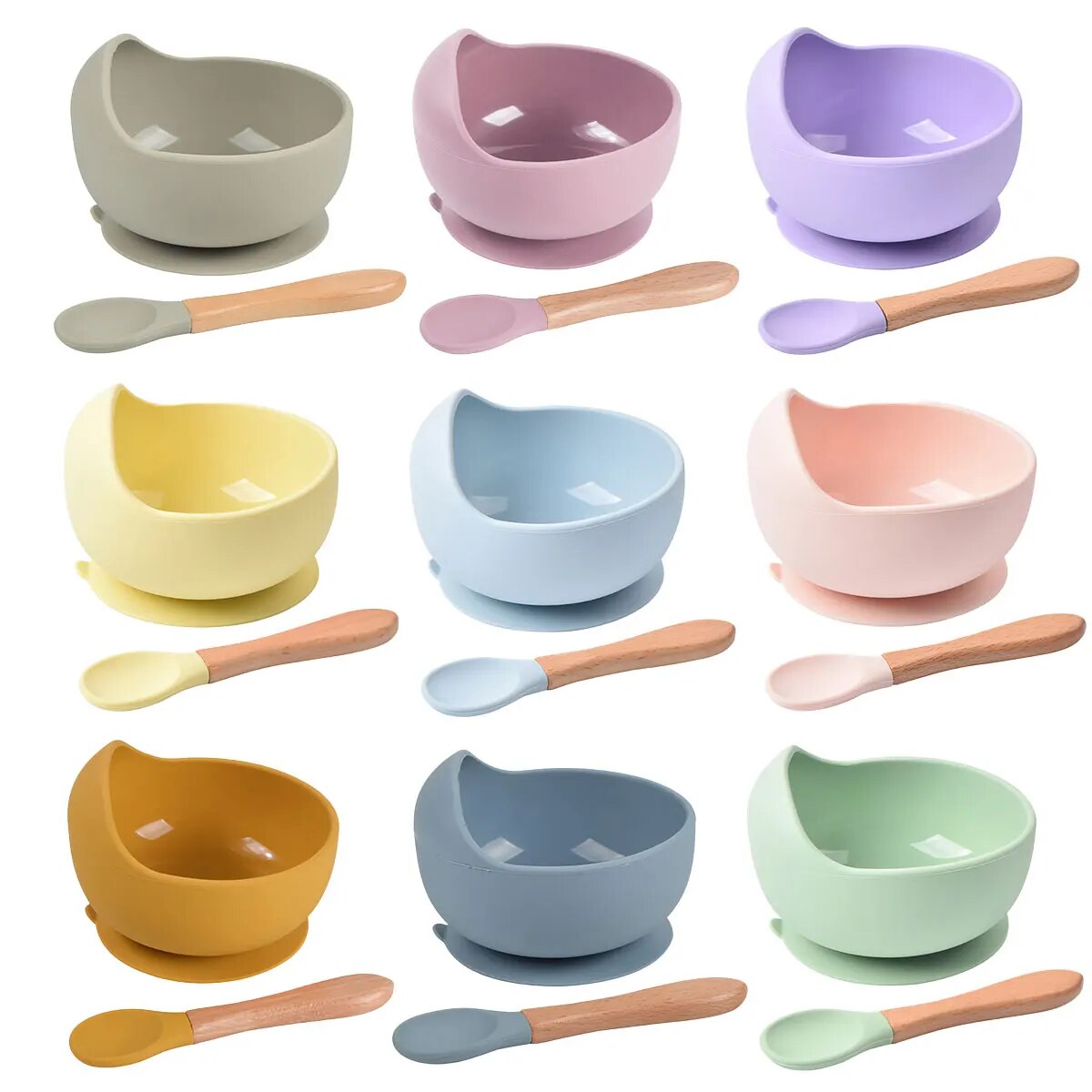 2PCS Silicone Baby Feeding Bow - Baby Food Menu recension och pris