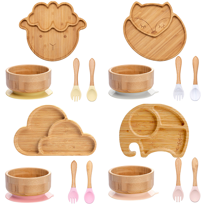 4pcs Children's Tableware Suct - Baby Food Menu recension och pris