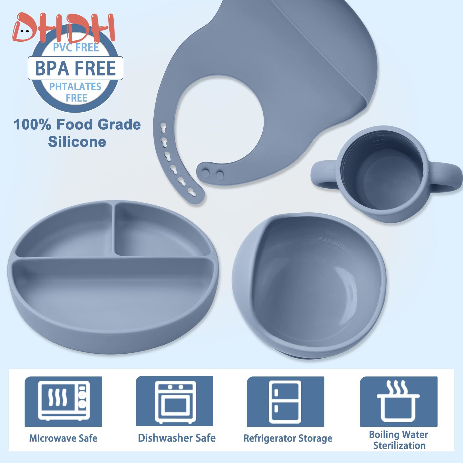 Silicone Baby Feeding Set Tabl - Baby Food Menu recension och pris