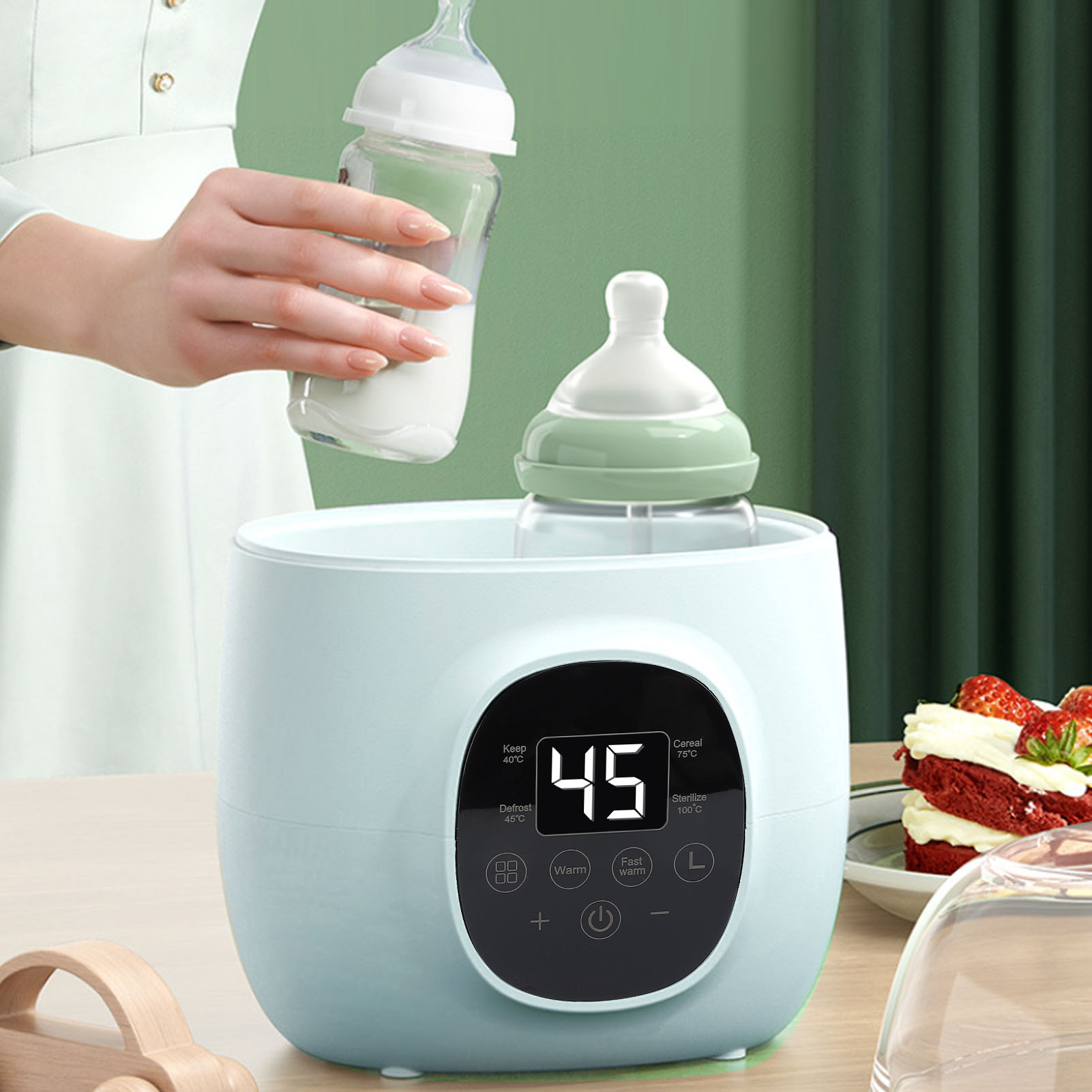 Baby Bottle Warmer 200W PP Mul - Baby Food Warmer recension och pris