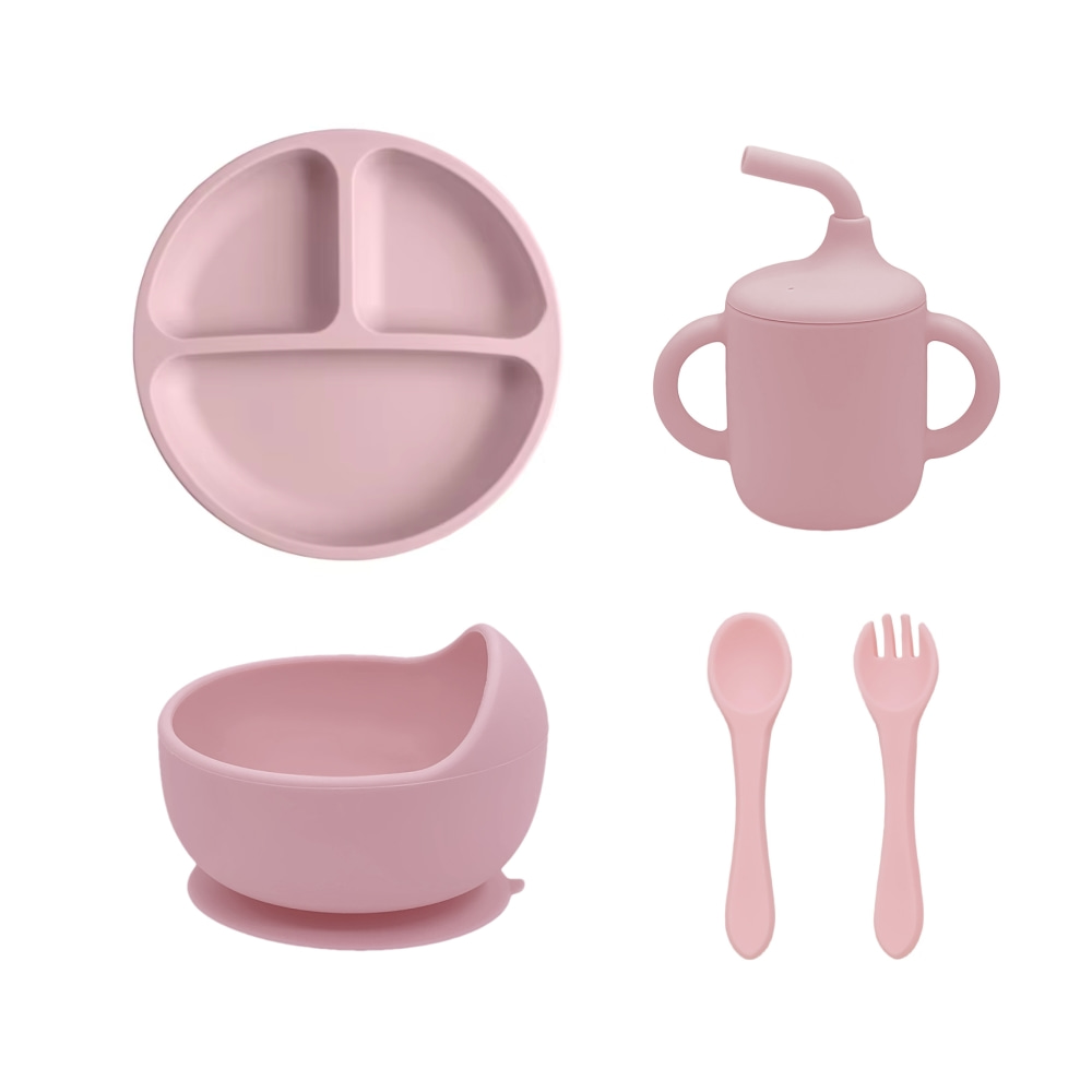 5pcs Silicone Baby Feeding Set - Baby Food Menu recension och pris
